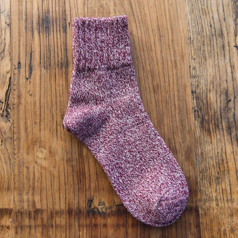 5 Pairs Women Socks Winter Thermal Thick Socks Cotton Breathable Female Solid Casual 3d Ladies Casual Home Socks — photo 3