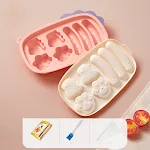 Molde de silicone em formato de dinossauro para salsichas de alimentos complementares para bebês, próprio para vaporizar, fácil de usar. — foto 3