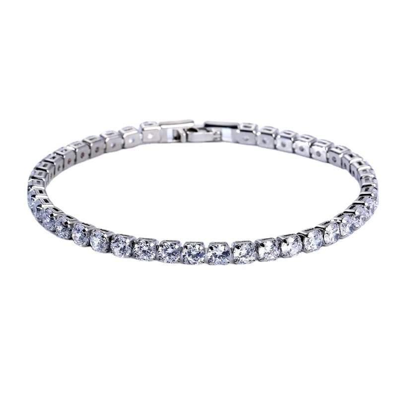Pulseira Zircon Gang Drill Simples. Adicione brilho e sofisticação ao seu dia a dia com este acessório elegante e fácil de usar. — foto 16