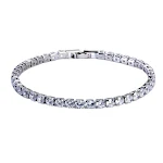 Pulseira Zircon Gang Drill Simples. Adicione brilho e sofisticação ao seu dia a dia com este acessório elegante e fácil de usar. — foto 16