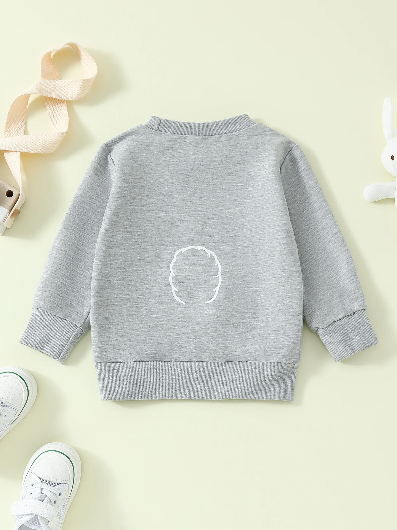 Sudadera para niña con diseño de conejo popular, cómoda y abrigada. Ideal para uso diario y jugar con estilo y diversión. — foto 7
