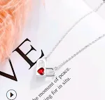 Silver red diamond