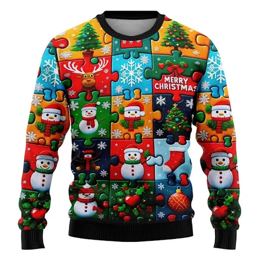 Title 8, Suéter de Natal Feio Moda 2025