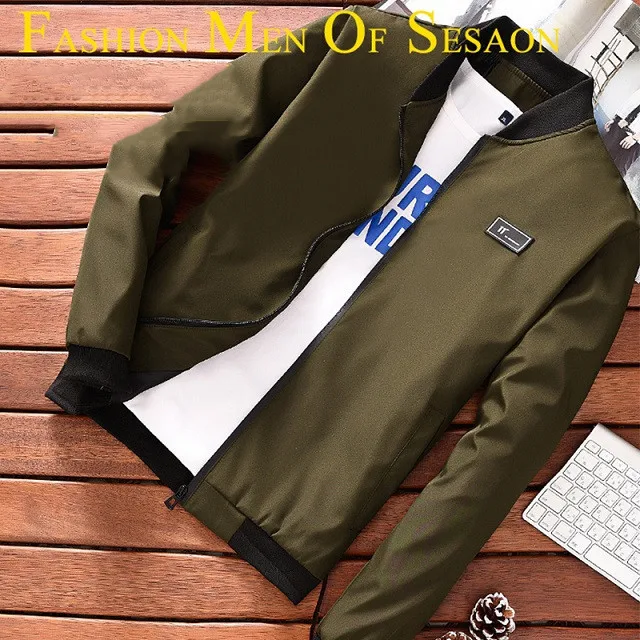 Title 2, Spring And Autumn Youth Stand Collar Jacket Bas...