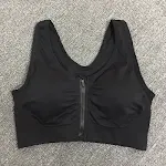 Sportbeha met rits aan de voorkant, schokbestendig, ademend, met beugel, voor hardlopen, yoga en sport. — foto 29