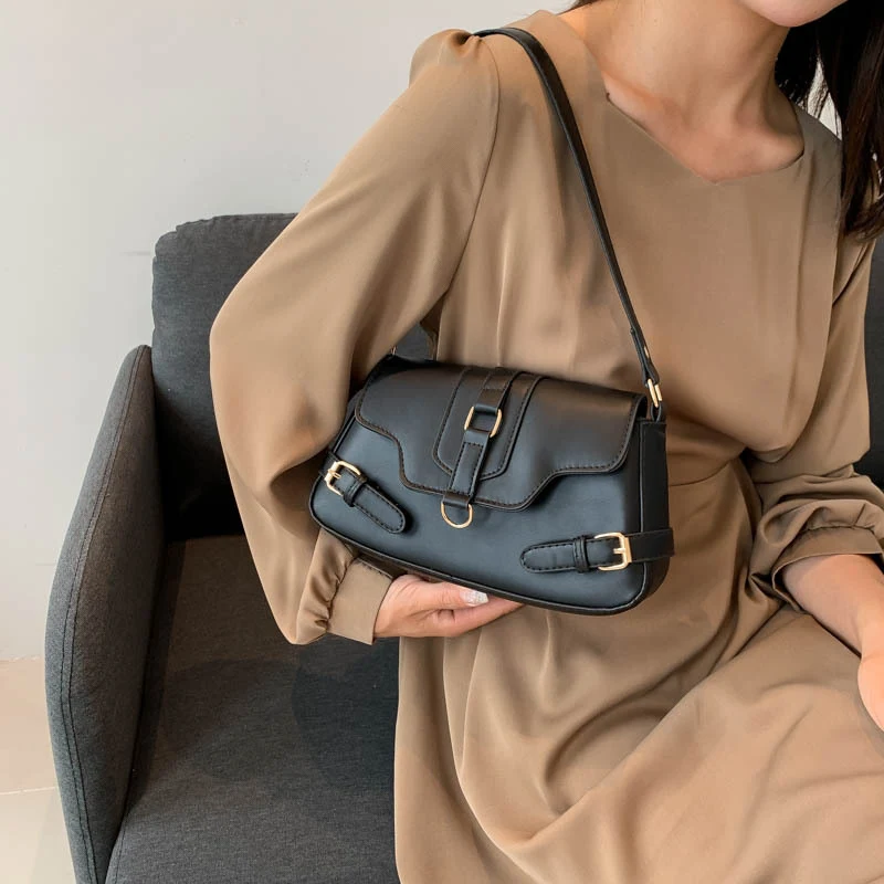 Title 8, Schoudertas Eenvoudig Effen Kleur Mode Casual P...