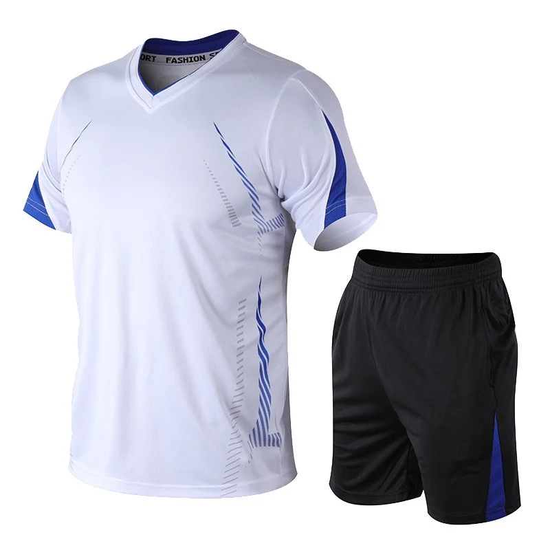 Completo Sportivo Uomo Estate Manica Corta Asciugatura Rapida per Allenamento. Comfort e traspirabilità per i tuoi workout estivi. — foto 5
