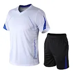 Completo Sportivo Uomo Estate Manica Corta Asciugatura Rapida per Allenamento. Comfort e traspirabilità per i tuoi workout estivi. — foto 5
