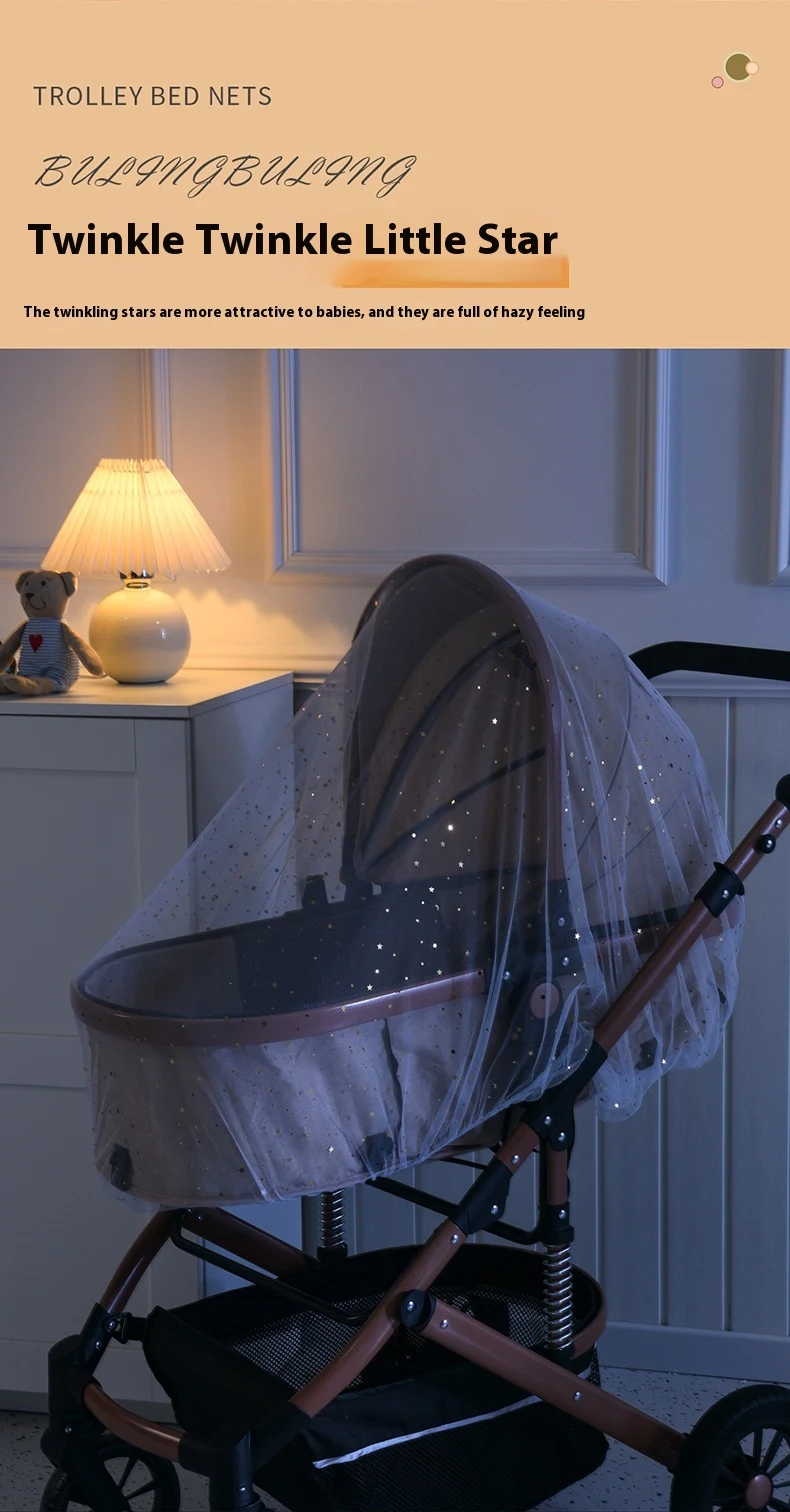 Mosquiteiro Infantil Completo para Carrinho de Bebê com Estampa Proteção Total contra Mosquitos e Insetos — foto 10
