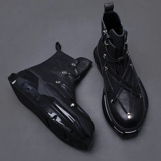 Title 5, Winter Thick-soled Motorcycle Martin Boots for ...