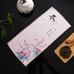 Deerskin Velvet Zen Towel Tea Cloth Ancient Style Painted Absorbent National Fashion Perfect for Tea Ceremony Rituals El — photo 17
