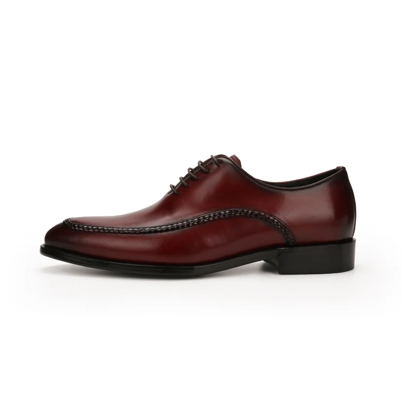 Title 7, Mens Leather Shoes with Cowhide Head and Low T...