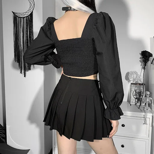 Title 6, Womens Bell Sleeve Waist Trimming Lace Up Show...