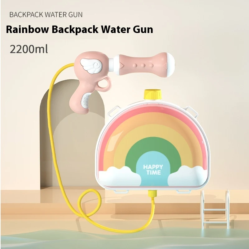 Mochila Infantil de Desenho Animado Pistola de Água Brinquedos de Praia para diversão aquática no verão. Leve a brincadeira para a praia ou piscina — foto 9