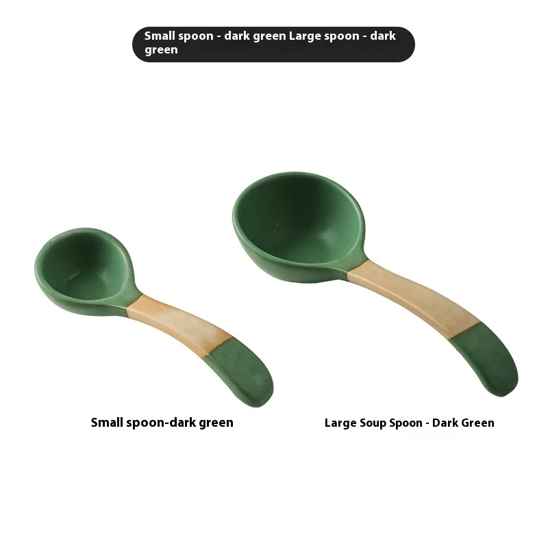 Title 4, Retro Domestic Long Handle Ceramic Ladle perfec...