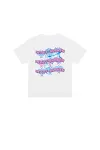 Retro fun printed love heart short sleeve tee, perfect for casual wear. Comfortable and stylish, this top brings a touch — photo 2