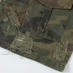 Men's Punk Distressed Multi-pocket Design Loose Wide Leg Straight Shorts for Comfortable Urban Streetwear Style. — photo 20