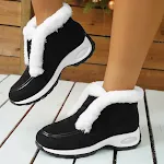 Women's Plus Velvet Snow Boots with Air Cushion Sole and Decoration, providing warmth, comfort, and stylish winter footw — photo 3