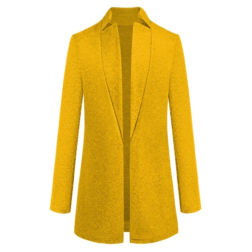Title 23, Fashion solid color stand collar woolen coat