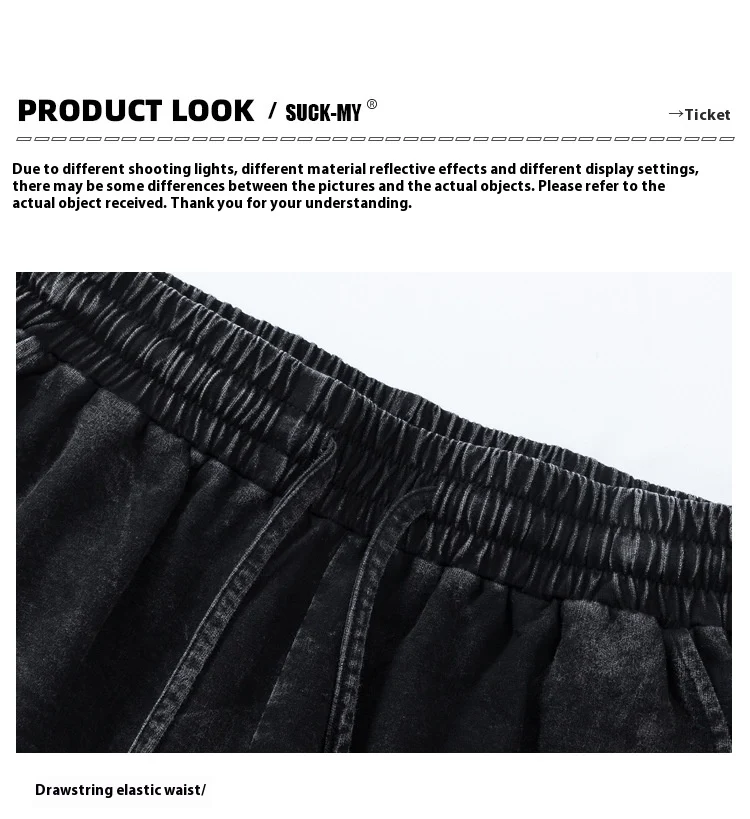 Title 9, Calças jeans plus size masculinas folgadas, des...