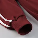 Cappotto donna casual ampio con stampa lettere, barre parallele e colore a contrasto. Per un look rilassato e alla moda. — foto 13