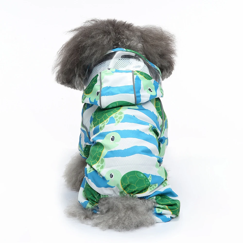 Title 6, Pet Sound Four-legged Reflective Dog Raincoat, ...