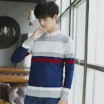 Men's Casual Round Neck Pullover Sweater, a versatile base coat for everyday wear. Comfortable and stylish, perfect for — photo 3