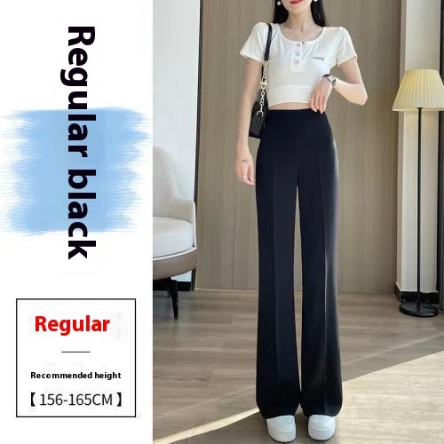 Women's High Waist Slimming Straight Leg Casual Wide Leg Pants Comfortable & Stylish for Everyday Wear and a Flattering — photo 11