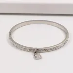 Pulseira de casal de bloqueio clássico de diamante completo — foto 2