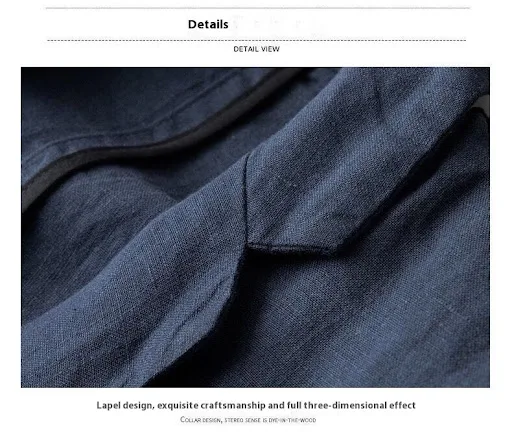 Title 11, Linen Suit Mens Summer Sun Protection Loose Ca...
