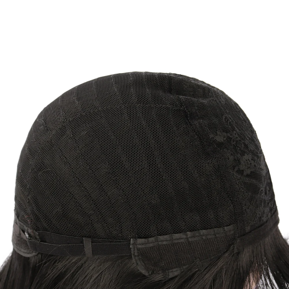 Franja de Personagem Cabelo Liso Texturizado Médio Longo, para um visual elegante e natural, ideal para um estilo moderno e prático. — foto 6