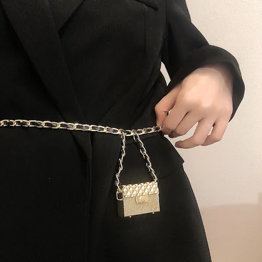 Title 2, Cinto Corset Feminino de Couro PU com Corrente ...