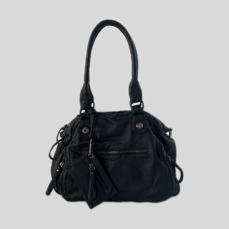 Bolsa Mensageiro de Ombro Grande Capacidade com Vários Zíperes, Perfeita para Trabalho, Escola ou Viagens, Design Funcional e Espaçoso — foto 5