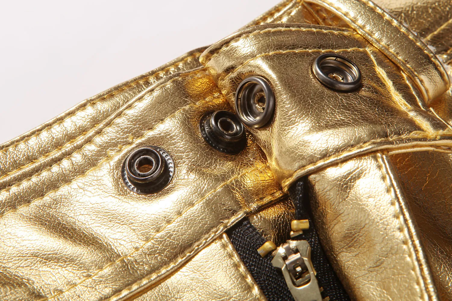 Title 7, Bronzing Performance Costume Casual Leather Pan...