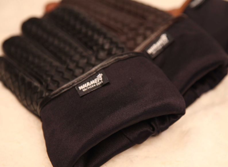 Title 4, Autumn and Winter Leather Mens Woven Thin Glove...