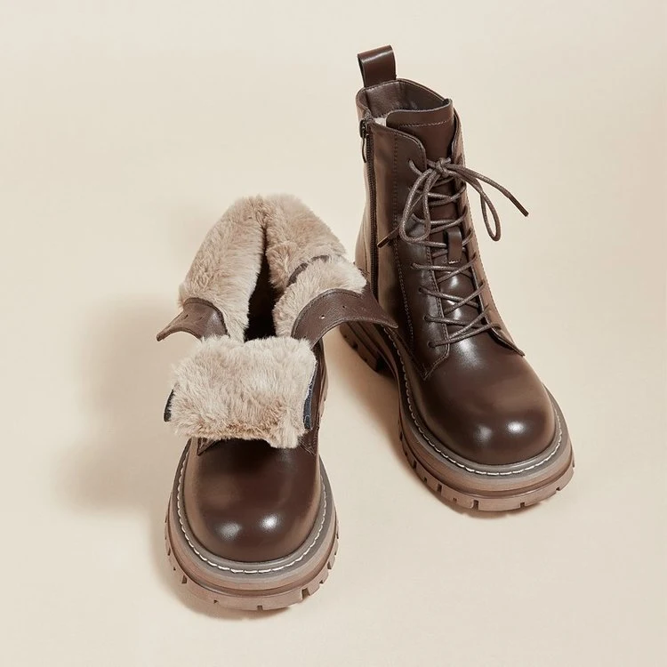 Retro British Style Small Man Platform Ankle Boots, offering vintage flair and all-day comfort. Perfect for adding a tou — photo 9