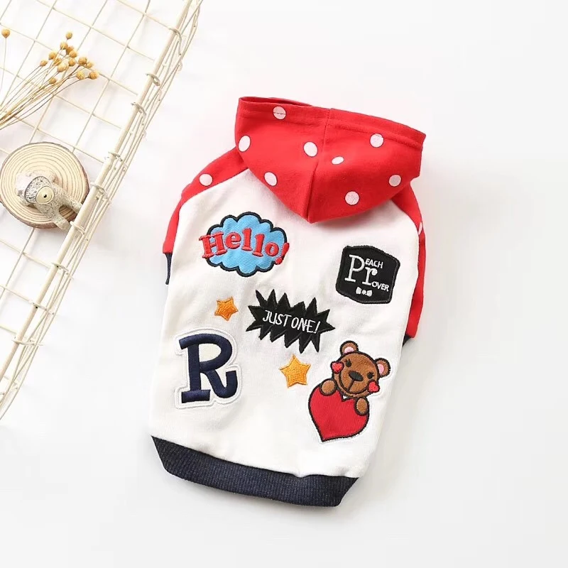 Title 4, Autumn and Winter Hooded Dog Clothes Keep your ...