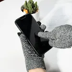 Men's Winter Warm Touch Screen Velvet Cold Protection Non-slip Outdoor Riding Fashion Korean Style Knitted Gloves — photo 5