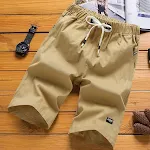 Men's Cropped Beach Pants Half-length Pants Stay Cool and Comfortable in Summer Perfect for Beach Trips and Casual Wear — photo 3
