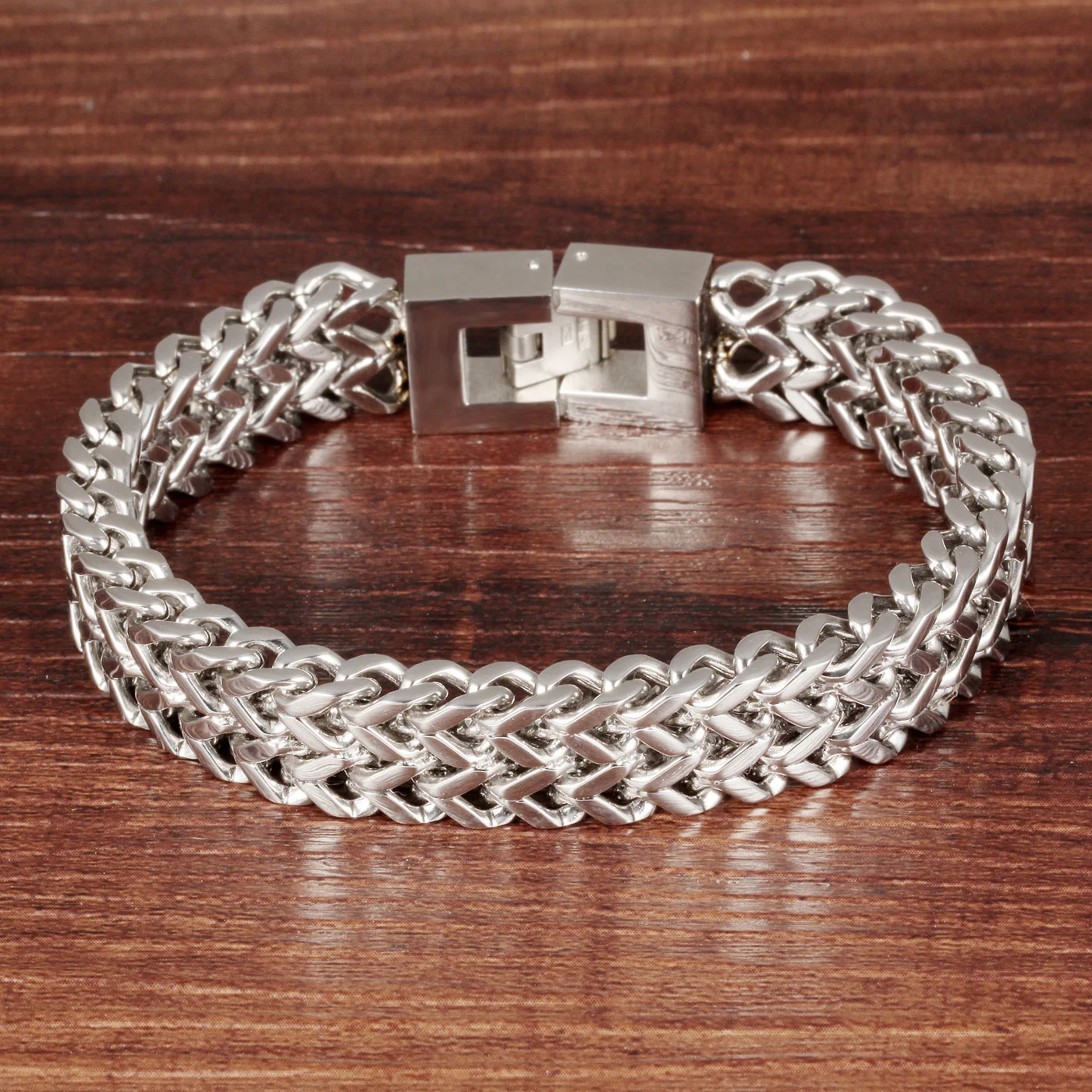 Pulseira de aço de titânio masculina — foto 3