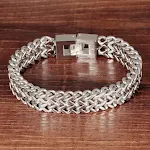 Pulseira de aço de titânio masculina — foto 3