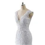 Sexy Mermaid Wedding Dress with a Trailing Design, Luxury Sen, Thin Fit, French Retro Style for the Modern Bride. — photo 2