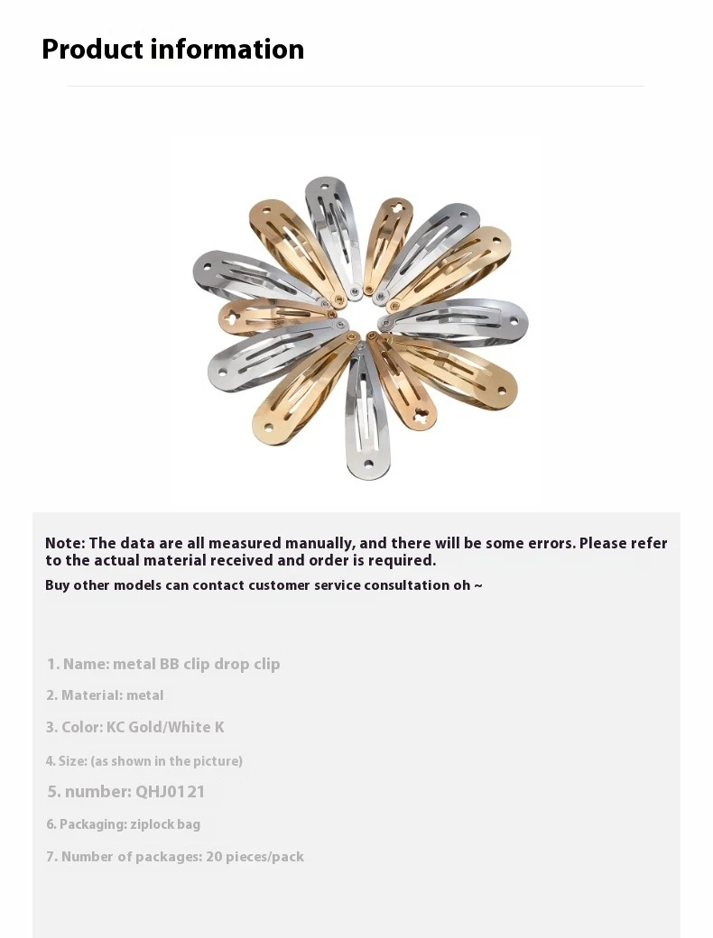 Metal Hair Clip BB Clip Secure your hair with style and confidence Ideal for quick and elegant hairstyles Durable and ve — photo 9