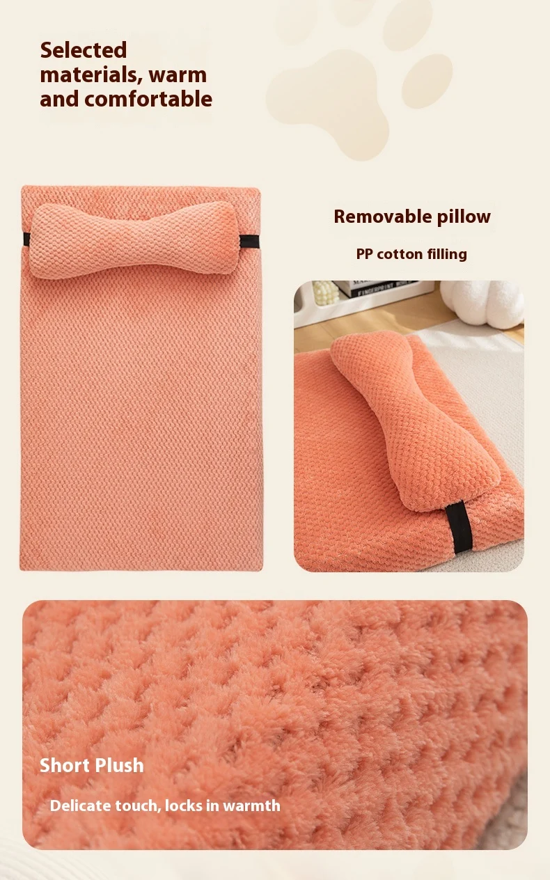Title 1, Comfortable Pineapple Plaid Winter Warm Pet Mat...