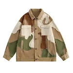 Color block design loose turn-down collar coat, a niche fashion statement. Comfortable and stylish outerwear for a moder — photo 16