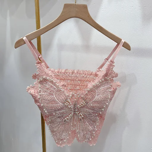 Title 6, Ladies Diamond-encrusted Vest with Heavy Indust...