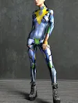 Yellow Silver Mecha Jumpsuit