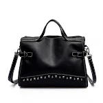 Bolsa Mensageiro Feminina Retro com Rebites, Portátil e Fashion, Ideal para o Dia a Dia. Design estiloso e prático para carregar seus pertences essenciais. — foto 5