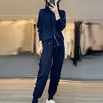 Lace Dark Blue Suit