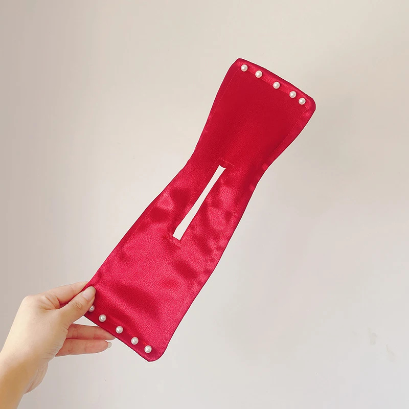 Title 13, Feminino elegante sólido impressão bun diy pent...